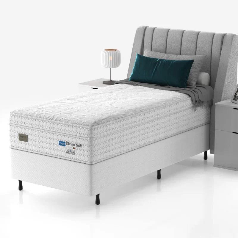 Conjunto Box Solteiro Mola Ensacada Probel Divino Soft